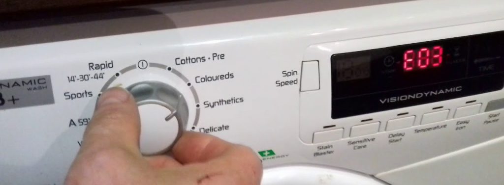ارور E03 در ماشین ظرفشویی بوش